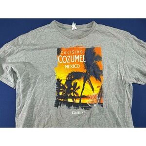 Carnival Cruising‎ Cozumel Mexico T-Shirt Gray Size XL